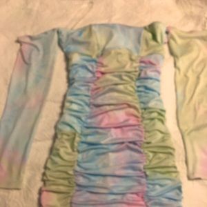 Beautiful mini of shoulder ladies dress